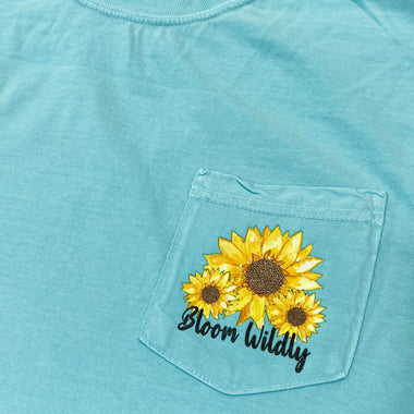 Bloom Wildly Sunflower Pocket Size Screen Print Transfers BB38