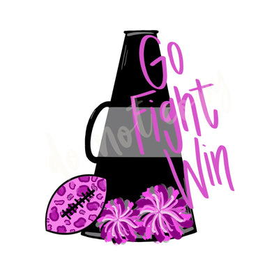 Go Fight Win Pink Digital Download