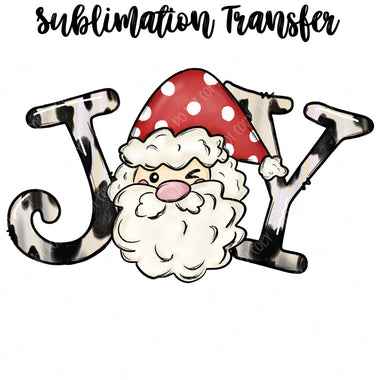 Joy Santa Sublimation Transfer