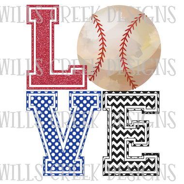 LOVE Baseball Digital Download