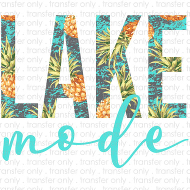 Lake Mode Sublimation Transfer
