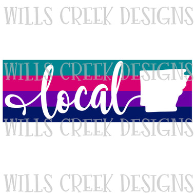 Local Arkansas Stripe Digital Download