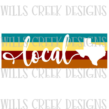 Texas Local Stripes Digital Download