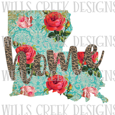 Louisiana Floral Home Digital Download
