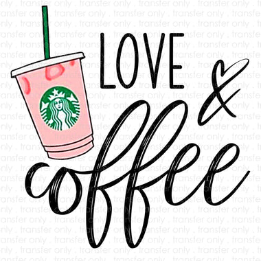Love & Coffee Sublimation Transfer