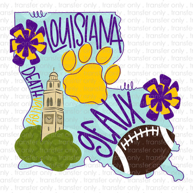 LSU State Sublimation Transfer