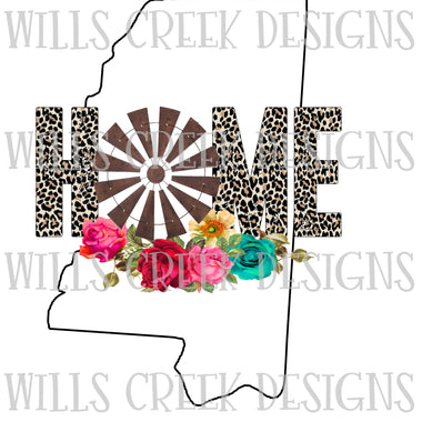 Mississippi Home Windmill Digital Download