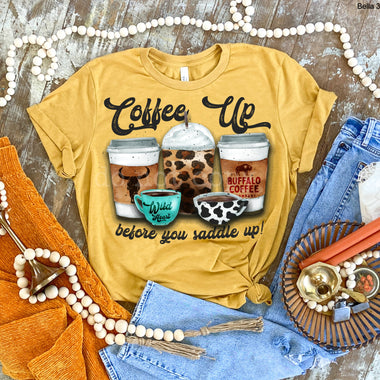 “No restocks” Coffee Up Screen Print High Heat Transfer A42