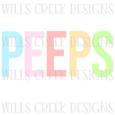 Peeps Pastel Color Sublimation Transfer