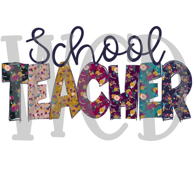 School Teacher Sublimation Transfer