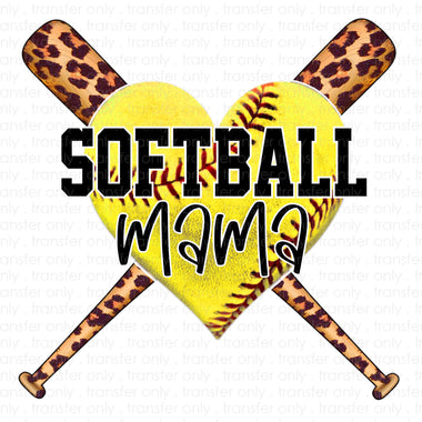 Softball Mama Sublimation Transfer