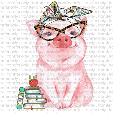 Teacher Pig Sublimation Trasnfer