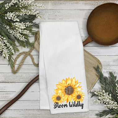 "No restocks" Bloom Wildly Tea Towel Screen Print Transfers BB38