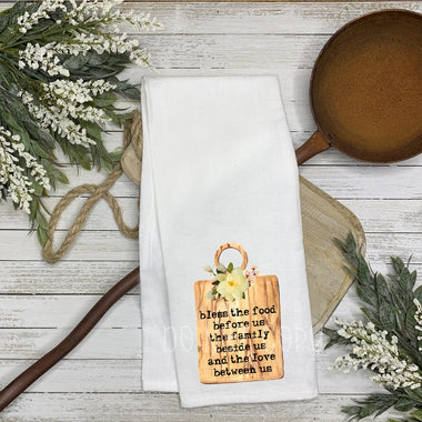 "No restocks" Bless the Food Tea Towel Screen Print Transfers BB13