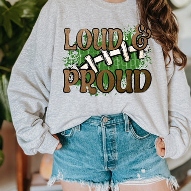 Loud & Proud Football Screen Print High Heat Transfer K32