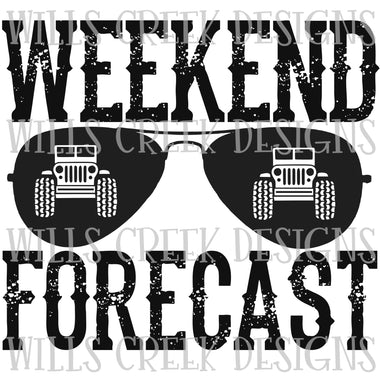 Weekend Forecast Jeep Digital Download