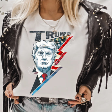 Trump Bolt Screen Print High Heat Transfer T22