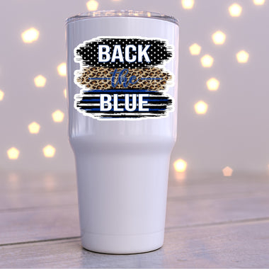 Back the Blue Die Cut Sticker 4" Stickers {Sheet of 4} W173