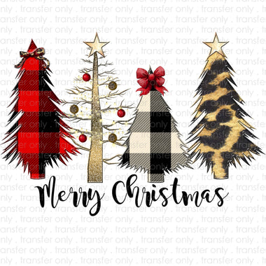 Wild Christmas Trees Sublimation Transfer