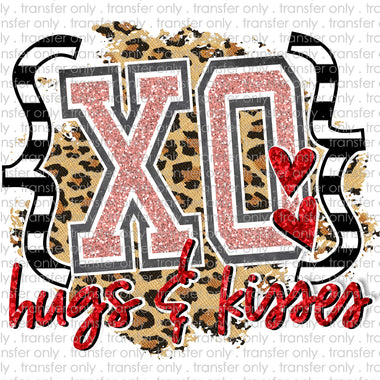 XoXO hugs and Kisses Sublimation Transfer