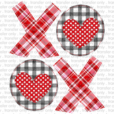 Xoxo patchwork Sublimation Transfer