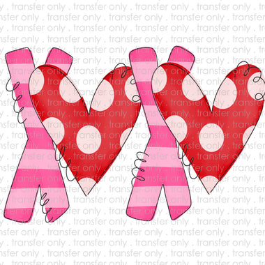 XoXO Polka Dots and Stripes Sublimation Transfer