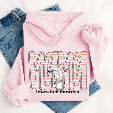 Mama Loves Her Bunnies DTF Transfer