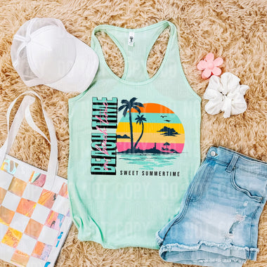 On Beach Time DTF Transfer