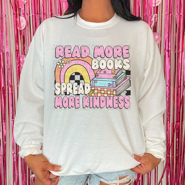 Read More Books Spread More Kindness DTF Transfer