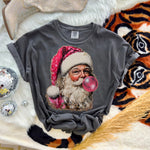 Vintage Pink Bubble Santa Wholesale Tee