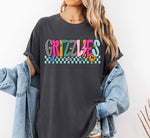 Grizzlies Mix Print Preppy Mascot DTF Transfer