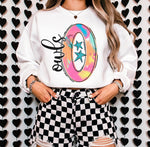 Chaotic Print Owls DTF Transfer