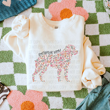 Rottweiler Mom DTF Transfer