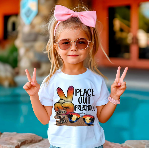 Peace out preschool DTF Transfer – Wills Creek Designs