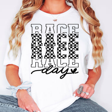 Race Day Screen Print Transfer T82