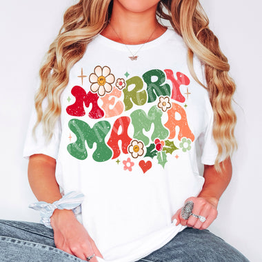 Merry Mama Screen Print High Heat Transfer K29