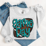 Game Day Football Teal DTF Transfer (SWD)