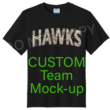 CUSTOM Team Camo Mock-up NO TRANSFER INCLUDED