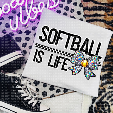 Softball is Life DTF Transfer