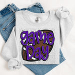 Game Day Football Purple DTF Transfer (SWD)