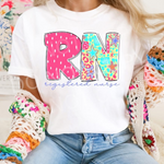 Registered Nurse Scribble Bright DTF Transfer