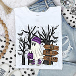 Take Me To Salem Ghost Purple DTF Transfer (SWD)
