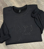 Amazing Grace Tonal Wholesale Embroidered Sweatshirt
