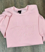 Amazing Grace Tonal Wholesale Embroidered Sweatshirt