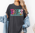 Tigers Mix Print Preppy Mascot DTF Transfer