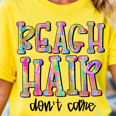 Beach Hair Don’t Care DTF Transfer