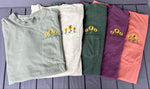 Sunflower Embroidered Pocket Wholesale Tee