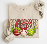 Mamaw with Christmas Ornaments DTF Transfer