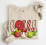 Lolli with Christmas Ornaments DTF Transfer