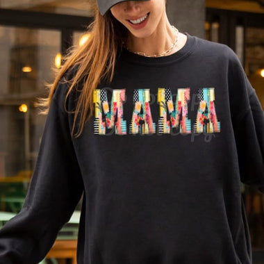 Mama Faux Appliqué DTF Transfer